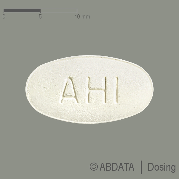 Produktabbildungen für ALENDRON beta 1x wöchentl.70 mg Tabletten in der Vorder-, Hinter- und Seitenansicht.