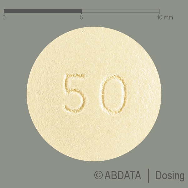 Produktabbildungen für EPLERENON AAA-Pharma 50 mg Filmtabletten in der Vorder-, Hinter- und Seitenansicht.