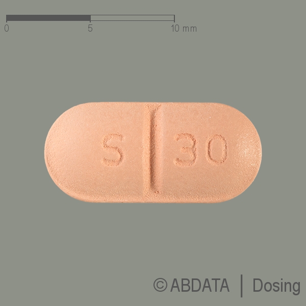 Produktabbildungen für SIMVA BASICS 30 mg Filmtabletten in der Vorder-, Hinter- und Seitenansicht.
