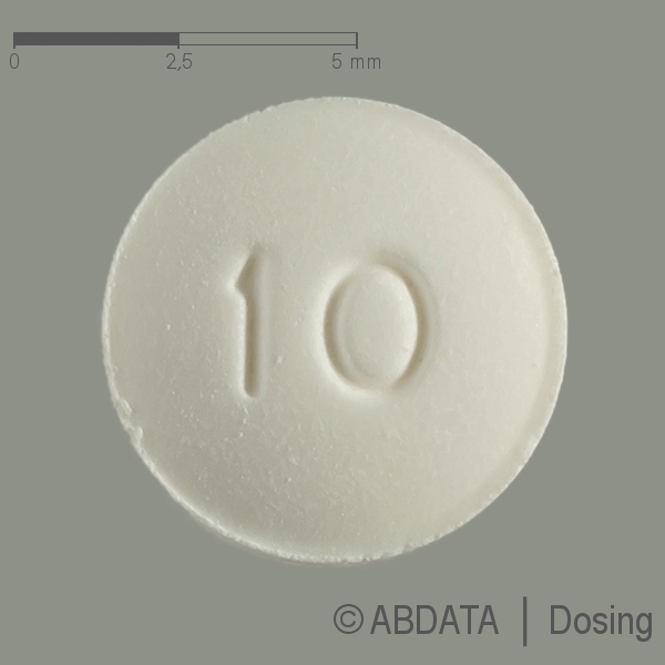 Produktabbildungen für PAROXETIN beta 10 mg Tabletten in der Vorder-, Hinter- und Seitenansicht.