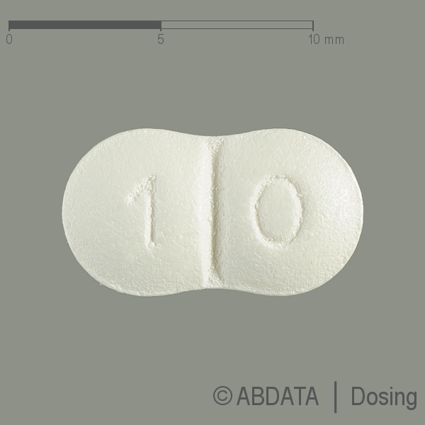 Produktabbildungen für MEMANTIN Abdi 10 mg Filmtabletten in der Vorder-, Hinter- und Seitenansicht.