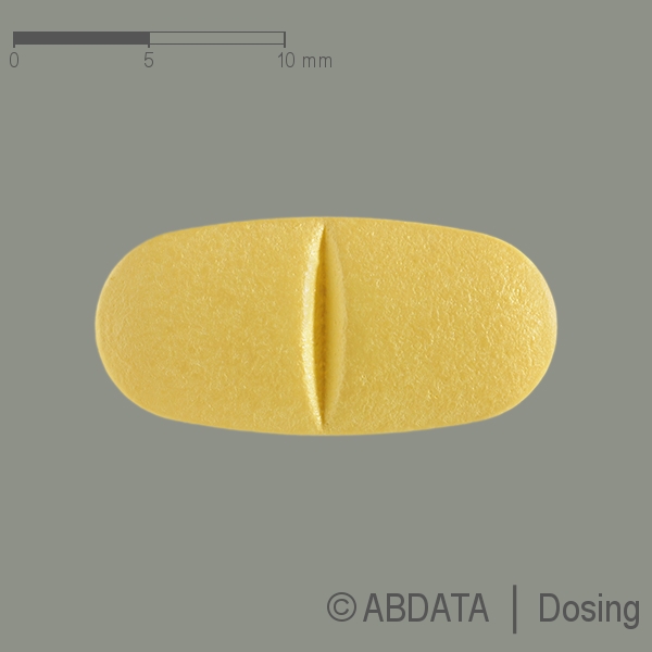 Produktabbildungen für LEVETIRACETAM TAD 500 mg Filmtabletten in der Vorder-, Hinter- und Seitenansicht.
