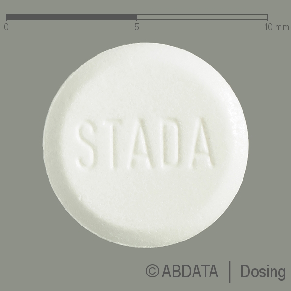 Produktabbildungen für GLIBENCLAMID STADA 3,5 mg Tabletten in der Vorder-, Hinter- und Seitenansicht.