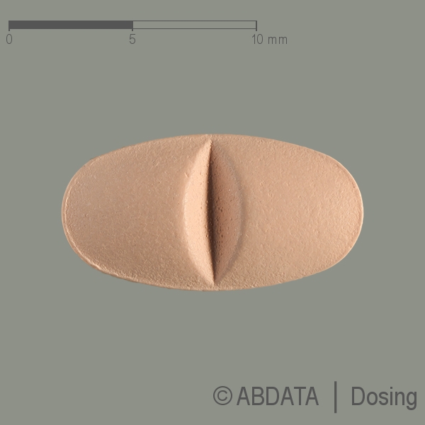 Produktabbildungen für IRBESARTAN comp. AbZ 150 mg/12,5 mg Filmtabletten in der Vorder-, Hinter- und Seitenansicht.