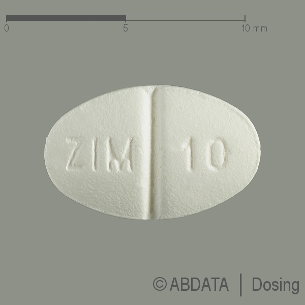 Produktabbildungen für ZOLPIDEM AL 10 mg Filmtabletten in der Vorder-, Hinter- und Seitenansicht.