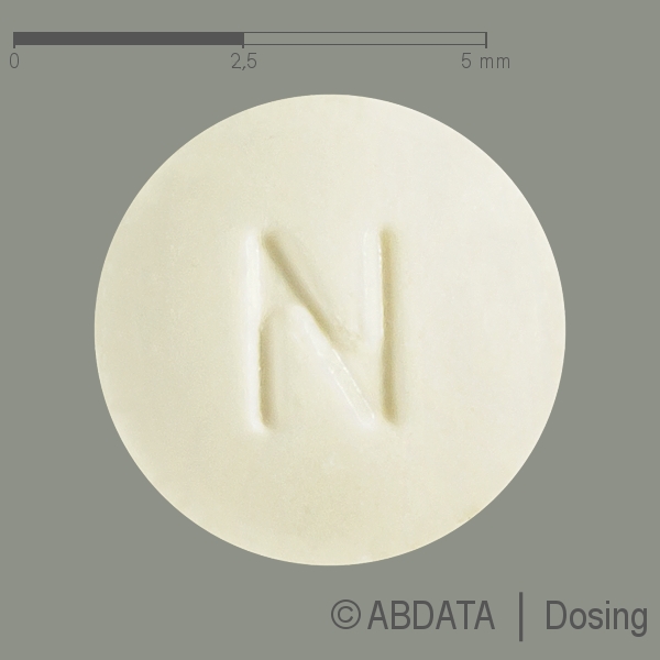 Produktabbildungen für ZONISAMID-neuraxpharm 25 mg Tabletten in der Vorder-, Hinter- und Seitenansicht.