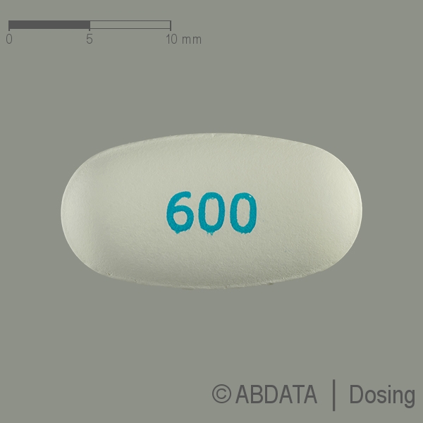 Produktabbildungen für LINEZOLID Zentiva 600 mg Filmtabletten in der Vorder-, Hinter- und Seitenansicht.