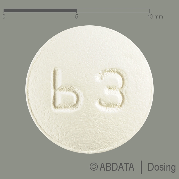 Produktabbildungen für BISOPROLOL Accord Healthcare 10 mg Filmtabletten in der Vorder-, Hinter- und Seitenansicht.