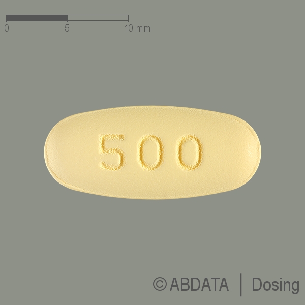 Produktabbildungen für LEVETIRACETAM Hormosan 500 mg Filmtabletten in der Vorder-, Hinter- und Seitenansicht.
