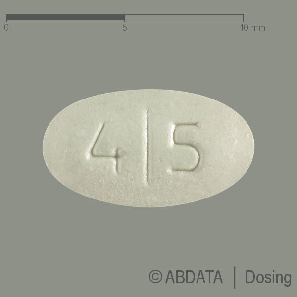 Produktabbildungen für PERINDOPRIL/Amlodipin Denk 4 mg/5 mg Tabletten in der Vorder-, Hinter- und Seitenansicht.