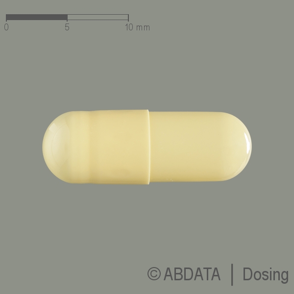 Produktabbildungen für VAPRINO 100 mg Kapseln in der Vorder-, Hinter- und Seitenansicht.