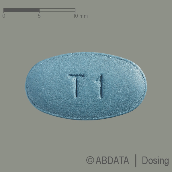 Produktabbildungen für TENOFOVIRDISOPROXIL Hormosan 245 mg Filmtabletten in der Vorder-, Hinter- und Seitenansicht.