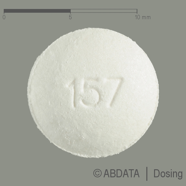 Produktabbildungen für PRAMIPEXOL-neuraxpharm 1,57 mg Retardtabletten in der Vorder-, Hinter- und Seitenansicht.