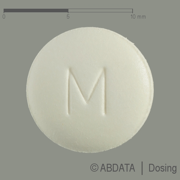 Produktabbildungen für METOPROLOL AbZ 100 mg Tabletten in der Vorder-, Hinter- und Seitenansicht.