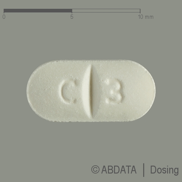 Produktabbildungen für CARVEDILOL AbZ 12,5 mg Tabletten in der Vorder-, Hinter- und Seitenansicht.