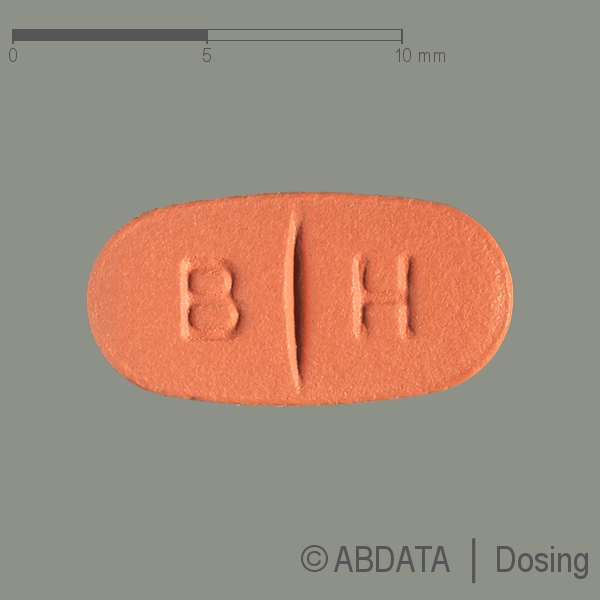 Produktabbildungen für BENAZEPLUS STADA 20 mg/25 mg Filmtabletten in der Vorder-, Hinter- und Seitenansicht.