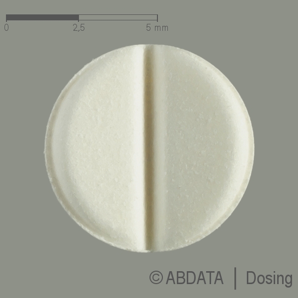 Produktabbildungen für BISO-HENNIG 5 mg Tabletten in der Vorder-, Hinter- und Seitenansicht.