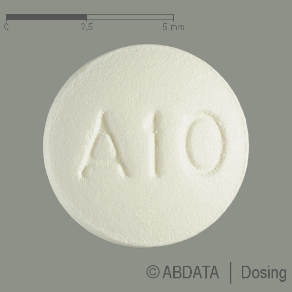 Produktabbildungen für ANASTROZOL AbZ 1 mg Filmtabletten in der Vorder-, Hinter- und Seitenansicht.