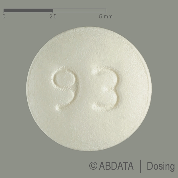 Produktabbildungen für ANASTROZOL AbZ 1 mg Filmtabletten in der Vorder-, Hinter- und Seitenansicht.