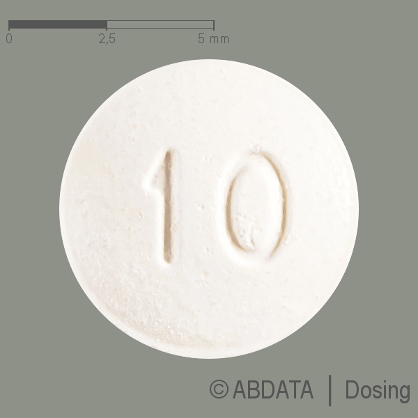 Produktabbildungen für SORTIS 10 mg Kautabletten in der Vorder-, Hinter- und Seitenansicht.