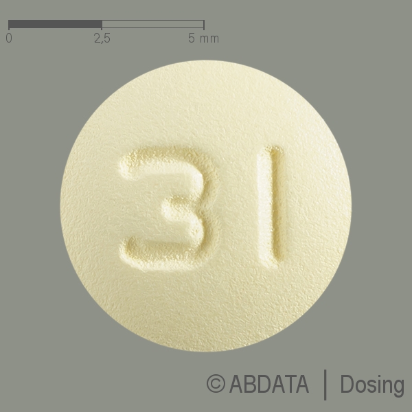 Produktabbildungen für SOLIFENACINSUCCINAT Aurobindo 5 mg Filmtabletten in der Vorder-, Hinter- und Seitenansicht.