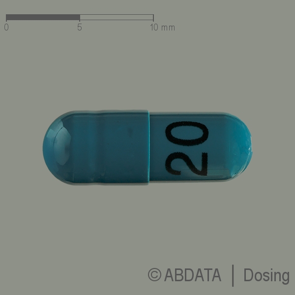 Produktabbildungen für DULOXETIN AbZ Uro 20 mg magensaftres.Hartkapseln in der Vorder-, Hinter- und Seitenansicht.