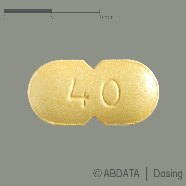 Produktabbildungen für PRAVASTATIN AL 40 mg Filmtabletten in der Vorder-, Hinter- und Seitenansicht.