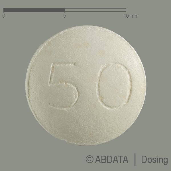 Produktabbildungen für TILICOMP beta 50/4 mg Retardtabletten in der Vorder-, Hinter- und Seitenansicht.