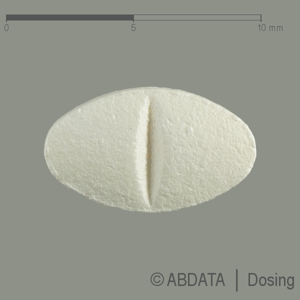 Produktabbildungen für LOSAR Teva 25 mg Filmtabletten in der Vorder-, Hinter- und Seitenansicht.