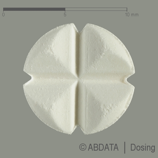 Produktabbildungen für DOXAGAMMA 8 mg Tabletten in der Vorder-, Hinter- und Seitenansicht.