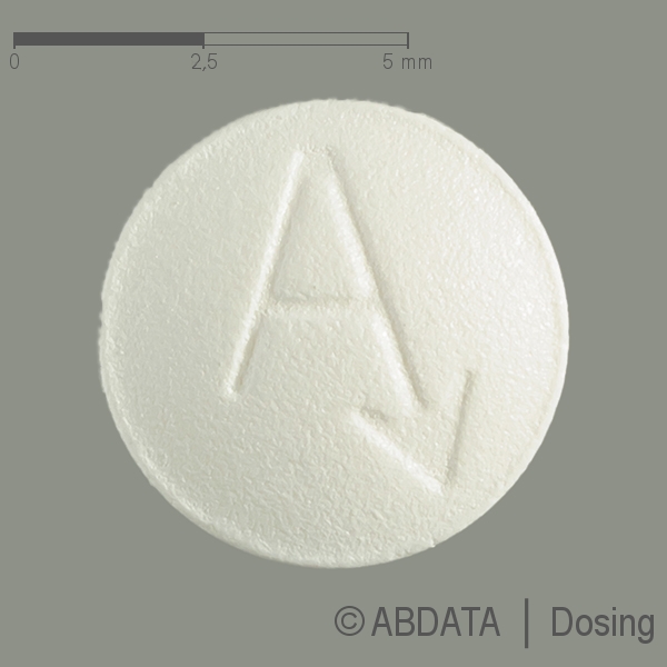 Produktabbildungen für ARIMIDEX 1 mg Filmtabletten in der Vorder-, Hinter- und Seitenansicht.