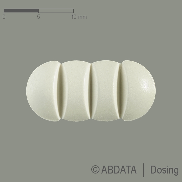 Produktabbildungen für FUROSEMID AbZ 500 mg Tabletten in der Vorder-, Hinter- und Seitenansicht.