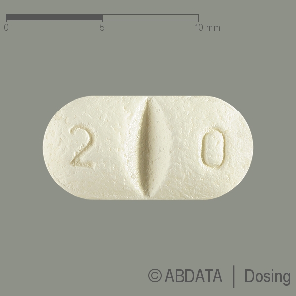 Produktabbildungen für SIMVASTATIN Heumann 20 mg Filmtabletten in der Vorder-, Hinter- und Seitenansicht.