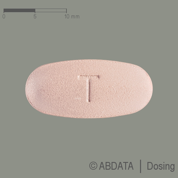 Produktabbildungen für PIRFENIDON-ratiopharm 801 mg Filmtabletten in der Vorder-, Hinter- und Seitenansicht.