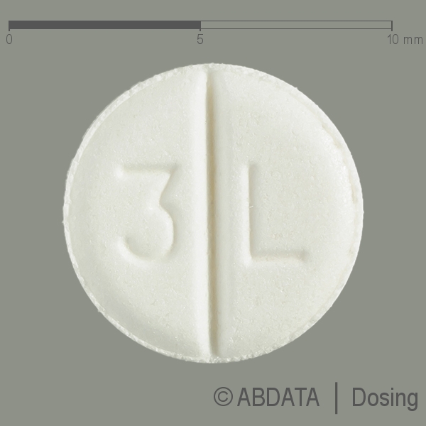Produktabbildungen für L-THYROXIN Aventis 75 μg Tabletten in der Vorder-, Hinter- und Seitenansicht.