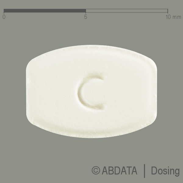 Produktabbildungen für AMLODIPIN PUREN 5 mg Tabletten in der Vorder-, Hinter- und Seitenansicht.