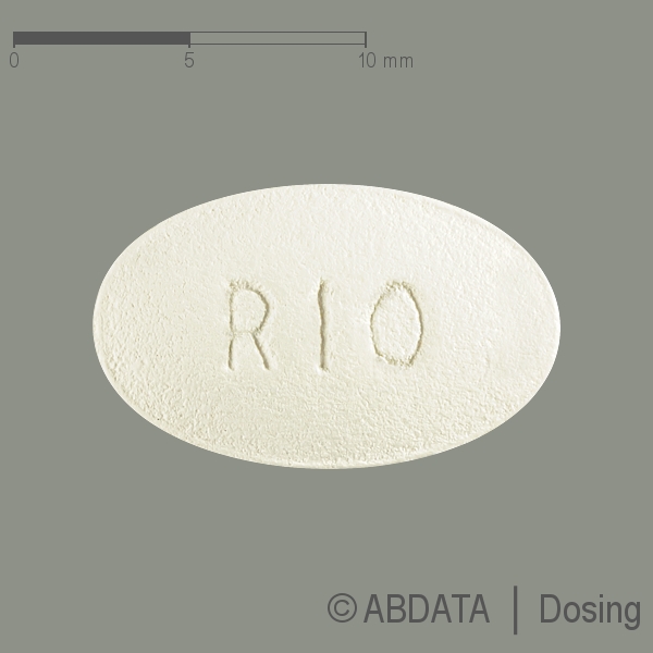 Produktabbildungen für FAMPRIDIN-ratiopharm 10 mg Retardtabletten in der Vorder-, Hinter- und Seitenansicht.