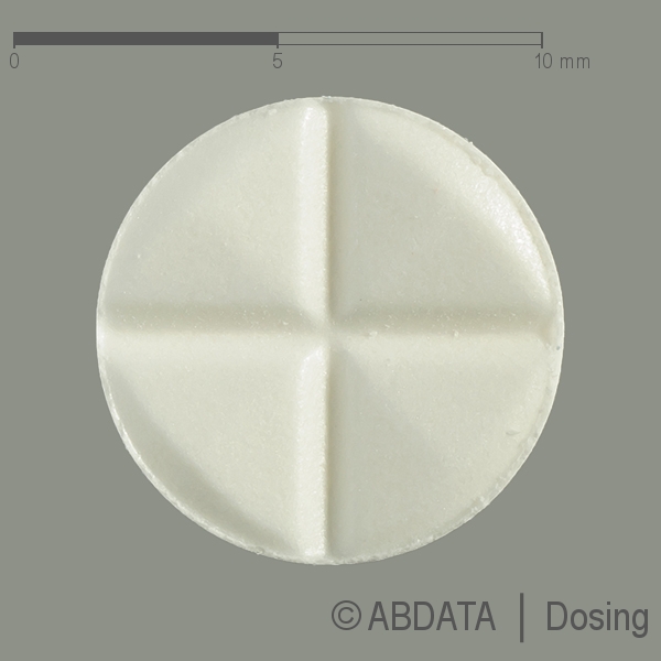 Produktabbildungen für HALOPERIDOL-ratiopharm 10 mg Tabletten in der Vorder-, Hinter- und Seitenansicht.