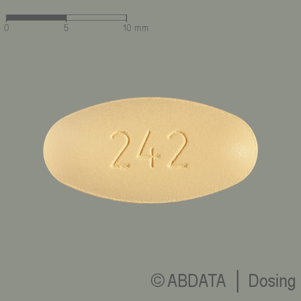 Produktabbildungen für TARKA 240 mg/2 mg Tabl.m.veränd.Wirkst.-Freis. in der Vorder-, Hinter- und Seitenansicht.
