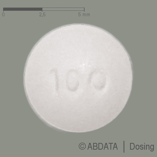 Produktabbildungen für MORPHIN-ratiopharm 100 mg Retardtabletten in der Vorder-, Hinter- und Seitenansicht.