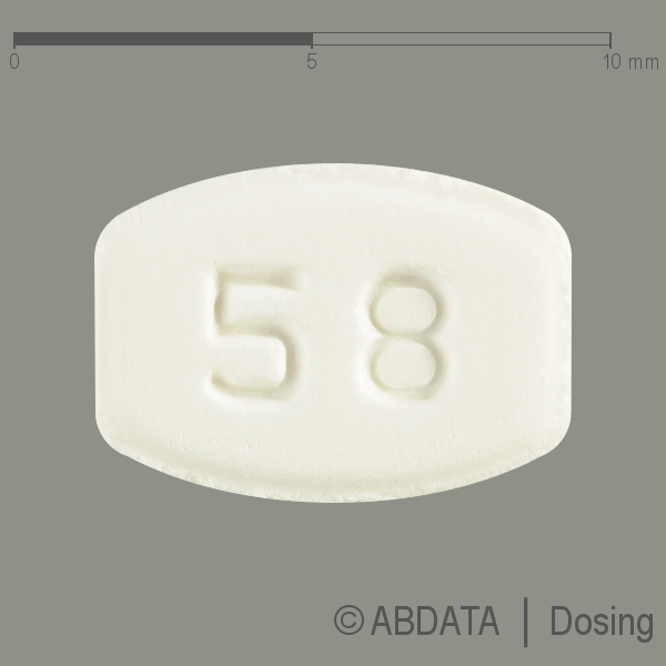Produktabbildungen für AMLODIPIN PUREN 5 mg Tabletten in der Vorder-, Hinter- und Seitenansicht.
