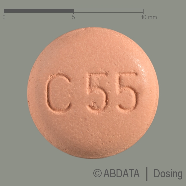 Produktabbildungen für SEVIKAR HCT 40 mg/10 mg/12,5 mg Filmtabletten in der Vorder-, Hinter- und Seitenansicht.