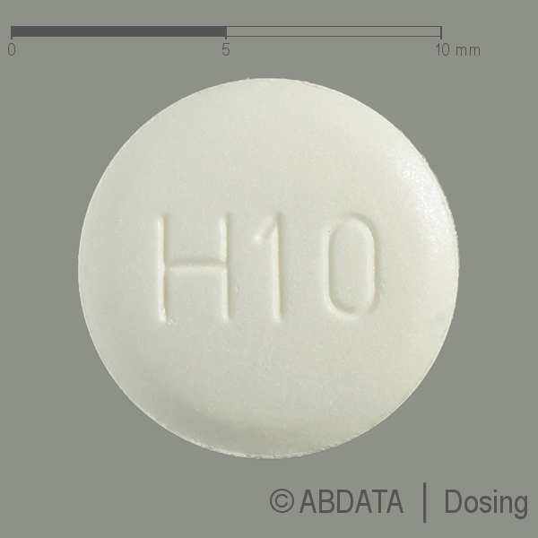 Produktabbildungen für HALOPERIDOL-ratiopharm 10 mg Tabletten in der Vorder-, Hinter- und Seitenansicht.