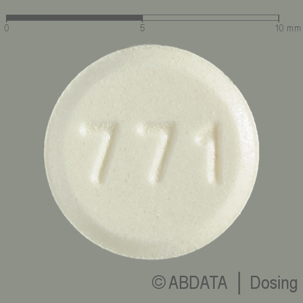 Produktabbildungen für RASAGILIN Glenmark 1 mg Tabletten in der Vorder-, Hinter- und Seitenansicht.