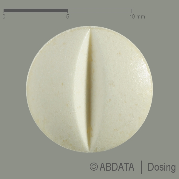 Produktabbildungen für ACARBOSE AbZ 100 mg Tabletten in der Vorder-, Hinter- und Seitenansicht.