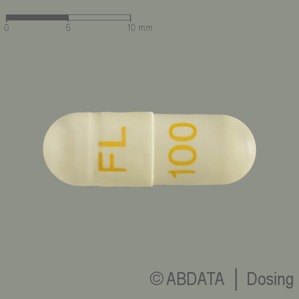 Produktabbildungen für FLUCONAZOL PUREN 100 mg Hartkapseln in der Vorder-, Hinter- und Seitenansicht.