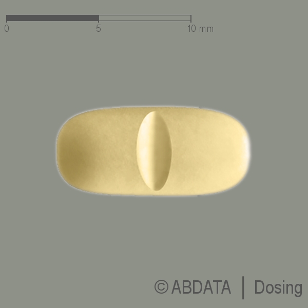 Produktabbildungen für OXYCODON comp.-AbZ 30 mg/15 mg Retardtabletten in der Vorder-, Hinter- und Seitenansicht.