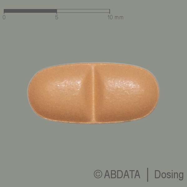 Produktabbildungen für OXYCODON-HCl AbZ 40 mg Retardtabletten in der Vorder-, Hinter- und Seitenansicht.