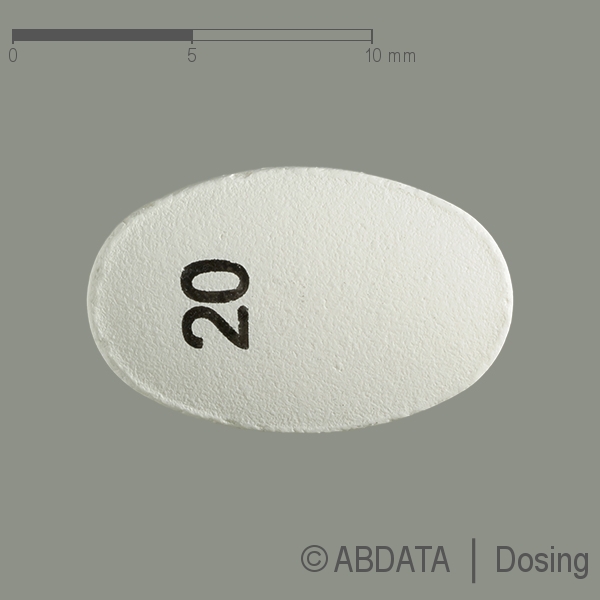 Produktabbildungen für ESCITALEX 20 mg Filmtabletten in der Vorder-, Hinter- und Seitenansicht.