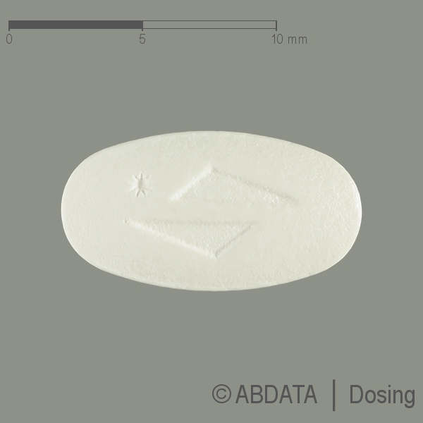 Produktabbildungen für VIACORIND 7 mg/5 mg/2,5 mg Filmtabletten in der Vorder-, Hinter- und Seitenansicht.